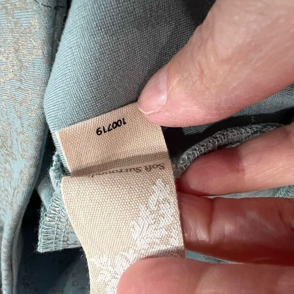 Soft Surroundings Palladium Turquoise‎ Silver Thick Ankle Pants - Picture 5 of 8